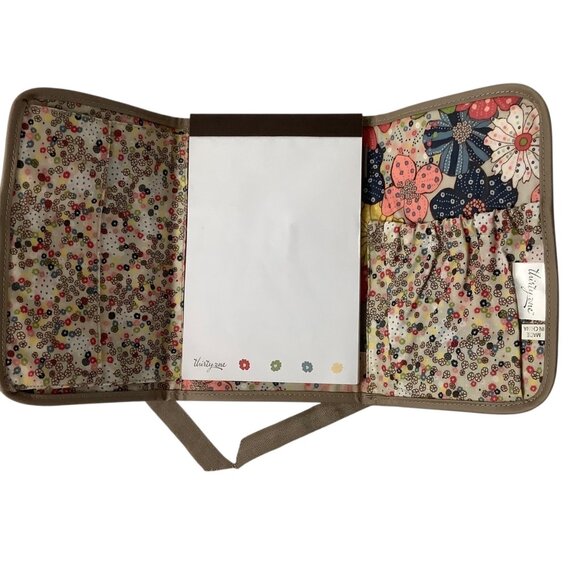 Thirty-One Fold It Up Organizer Note Pad Holder Floral Folding Travel To Do List - Picture 4 of 5